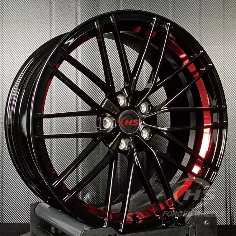 

Forged Wheels 18 19 20 21Inch Gloss Black and Red 5x112 Car Rims for Audi RS3 RS5 RS6 RS7 A3 A4 A5 A6 A7 A8 A9