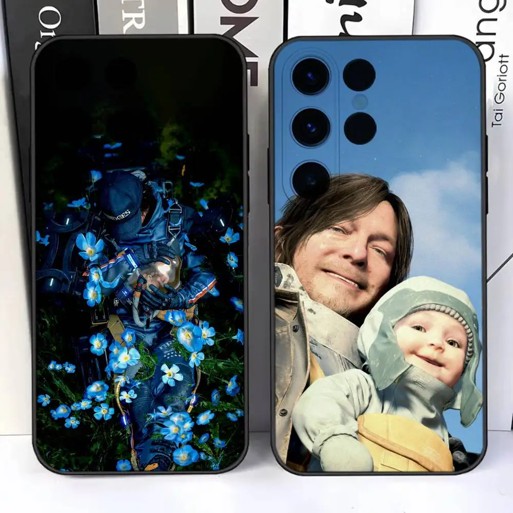 حافظة هاتف D-Death S-Stranding 2 على الشاطئ لهاتف Samsung S25، S24، Ultra، S20، S30، Plus، S22، S23، Ultra، Plus، 5G مضادة للخدش