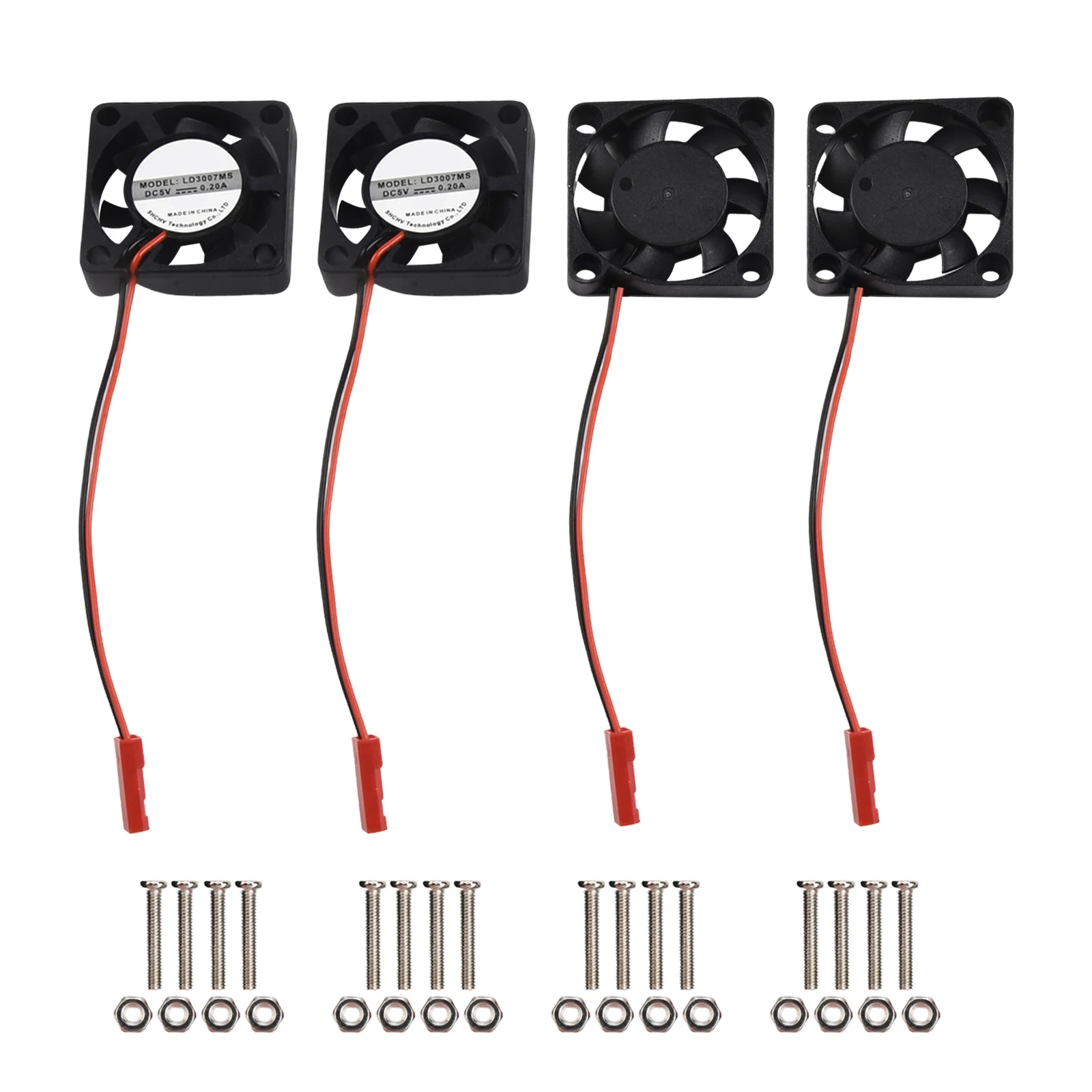 For Raspberry Pi 4 Pi 3 B+ Pi 3 B Pi 2 Pi B+ and Pi For Zero Cooling Fan 5V 3007 for Long lasting and Quiet Use