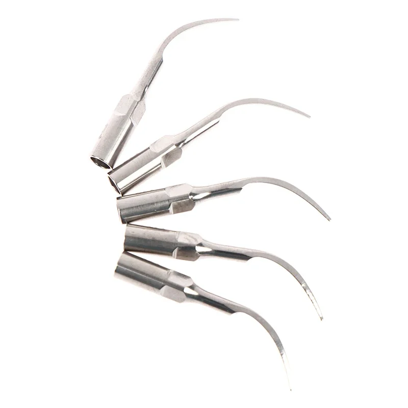 5PCS Ultrasonic Dental Scaler Tips G1 P1 Replacement Cutter Heads for Tooth Cleaning Machines Dentist Supplies