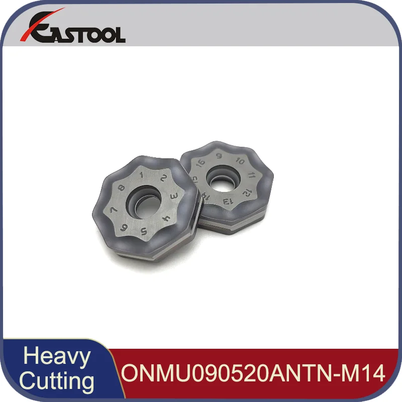 10pcs ONMU090520ANTN-M14 Surface Milling Inserts CNC Lathe Cutting Tools Heavy Cutting for Steel Stainless Steel