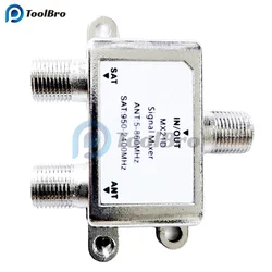 2 w 1 SAT ANT Diplexer MX21D mikser sygnału TV Splitter satelitarny ANT 5-880MHz 950 SAT-2400MHz