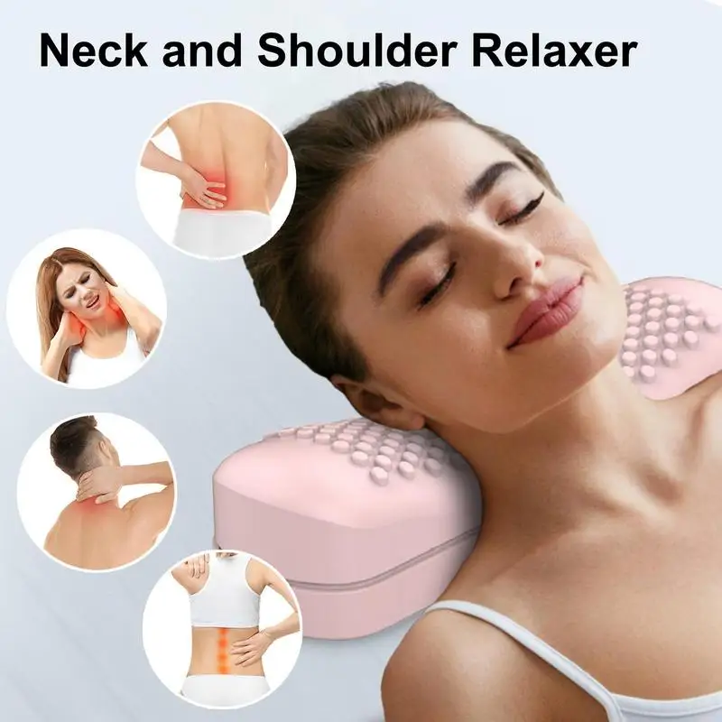 Neck Stretcher Compact Stretcher Pillow With Multi Massage Points Massage Pillow Sleeping Essentials For Gamers Schoolchildren