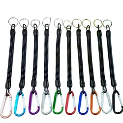 1Pcs 18cm Fish Grip Lip Trigger Caliper Grab Retention Rope Tool Elastic Cable Protection Flexible Accessories Fishing Tackle