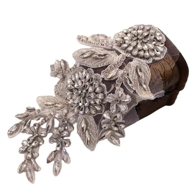 반짝이 음 울림선 모조 다이라우트 라미네스톤 어깨 보드 의상 어깨 배지 장식 어깨 마크 프린지 프린지 epaulet for Suit