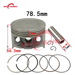 78.5mm Bore Piston Kit Rings for Honda Rancher TRX350 TRX 350 2000-2006 13105-HN5-670 13104-HN5-670 UTV ATV Engine Parts