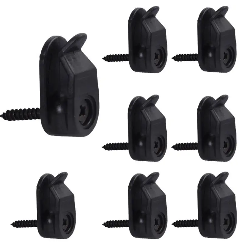 20Pc Plastic Outdoor String Lights Clips Screw-in Plastic Hangers Lights Hanger Hooks For Plant Baskets String Lights Decoration