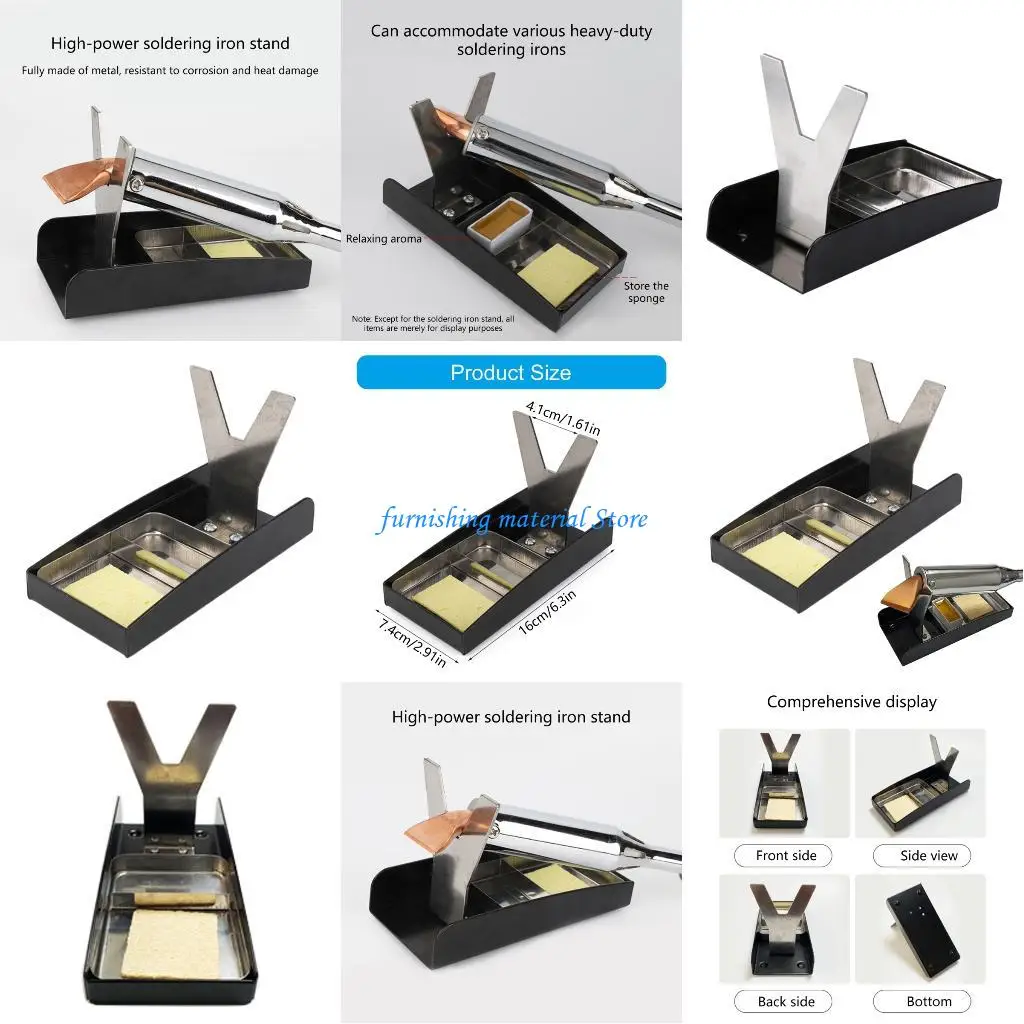 Y5GD Прочный утюг-подставка для паяльного инструмента-органайзер с чистящей губкой