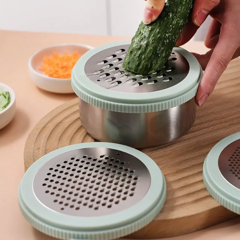 3 in 1 Lemon Cheese Grater Manual Cheese Planer Chocolate Zester with Storage Box Replaceable Planer Vegetable Fruit Grater Tool