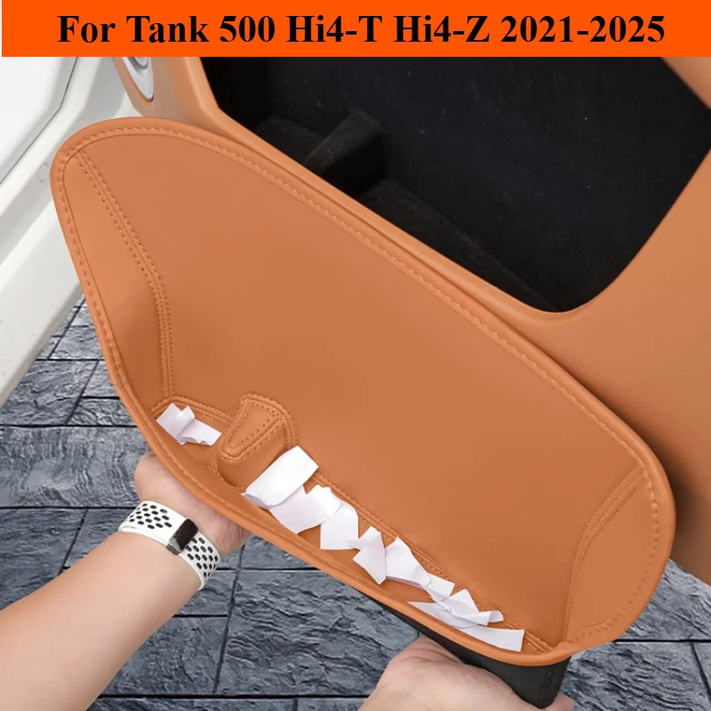 

For Tank 500 Hi4-T Hi4-Z 2021-2025 Car Door Slot Storage Box Leather Protective Pad Cover Storage Barrel Interior Accessories