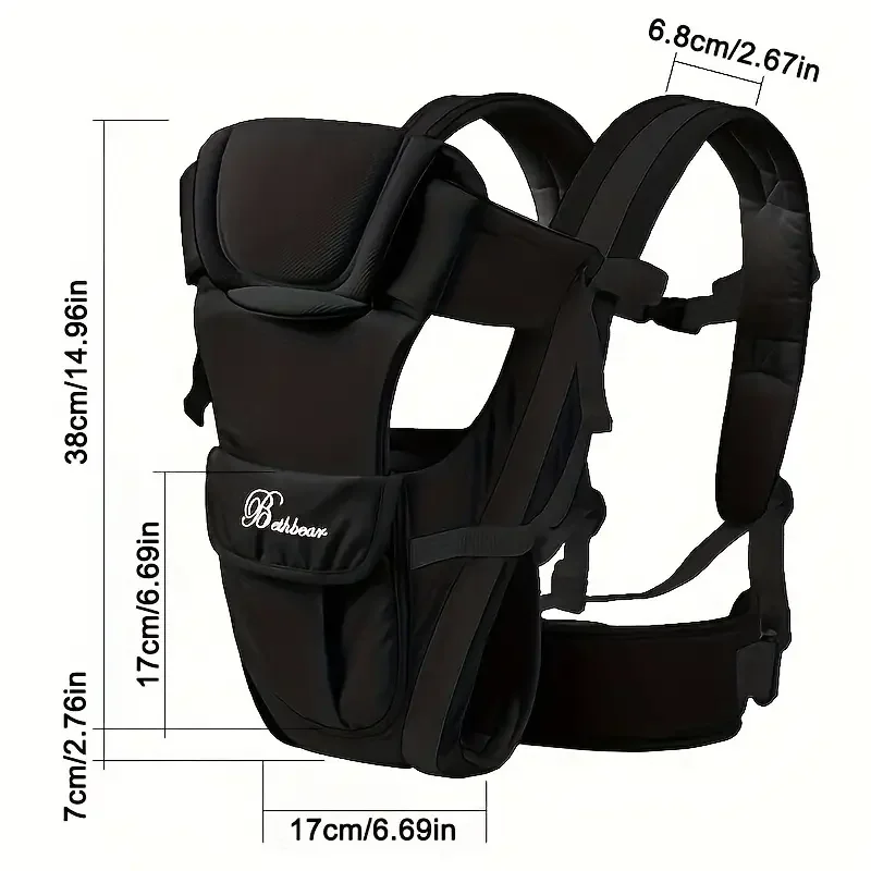 4 IN 1 Baby Carrier Breathable Simple Double Shoulder Children\'s Carrier Baby Walking Artifact Baby Anti-o-leg Carrier