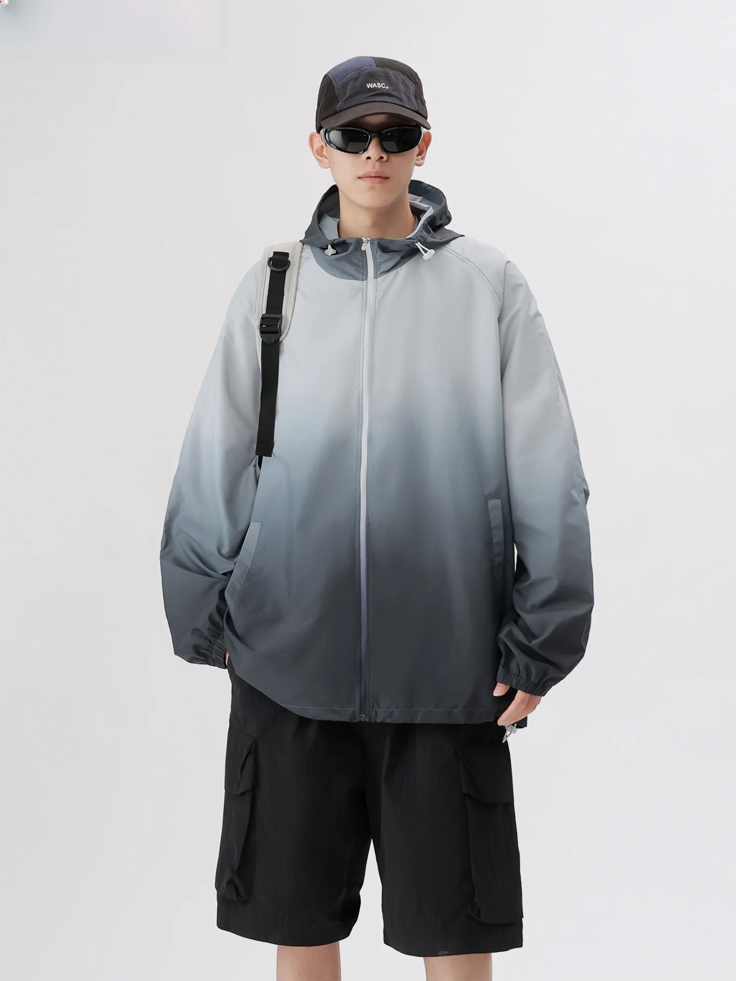 

Мужская летняя спортивная одежда Wassup Erika Adient Design для активного отдыха, быстросохнущая, с защитой от солнца, из тонкого полиэфирного волокна Ice Silk