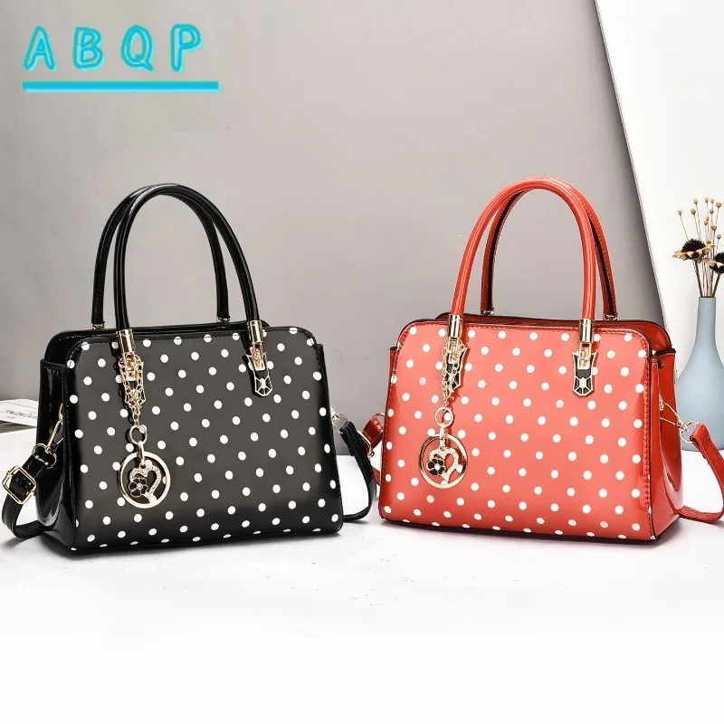 ABQP New Women's Handbags Luxury Brand Bright Leather Fashion Women's Shoulder Crossbody Bag Large Capacity Casual Women's Bag