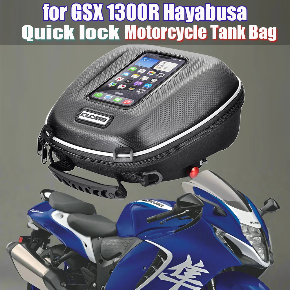 For Suzuki Hayabusa GSX1300R GSX 1300R Gen1 Gen2 Gen3 GSX-R 1300 Motorcycle Luggage Backpack Quick Lock Tank Bag