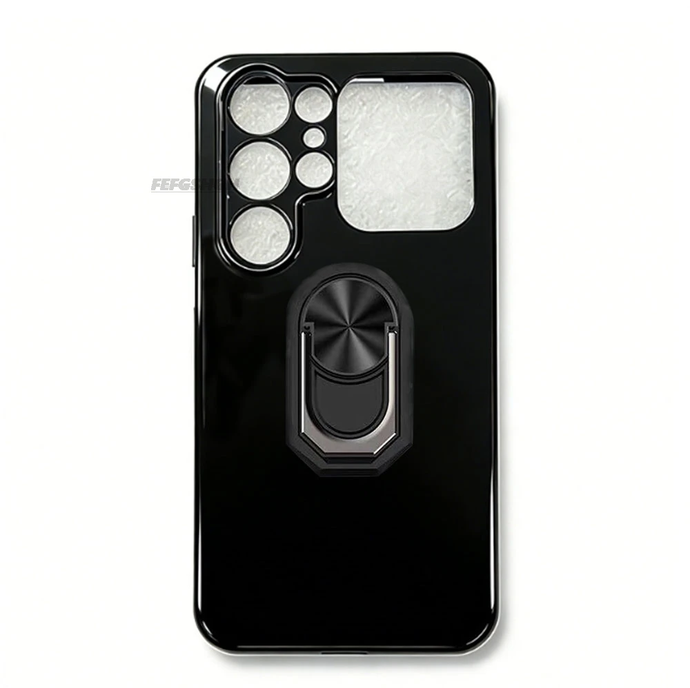 For Oukitel C68 Plus 7.2" 2025 Back Finger Ring Soft TPU Silicone Case On For Oukitel C68 Plus C68PLUS Bracket Phone Cover
