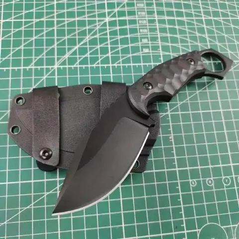 FOX High Hardness Straight Knife - Light and Durable Outdoor Camping Hiking Survival EDC Pocket Knife Escape Tool Men's Gift