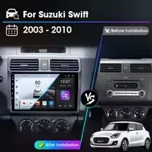 Srnubi Android 13 Carplay Car Radio for Suzuki Swift 2003 - 2006 2007 2008 2009 2010 Multimedia Player 2 Din 4G Stereo GPS DVD