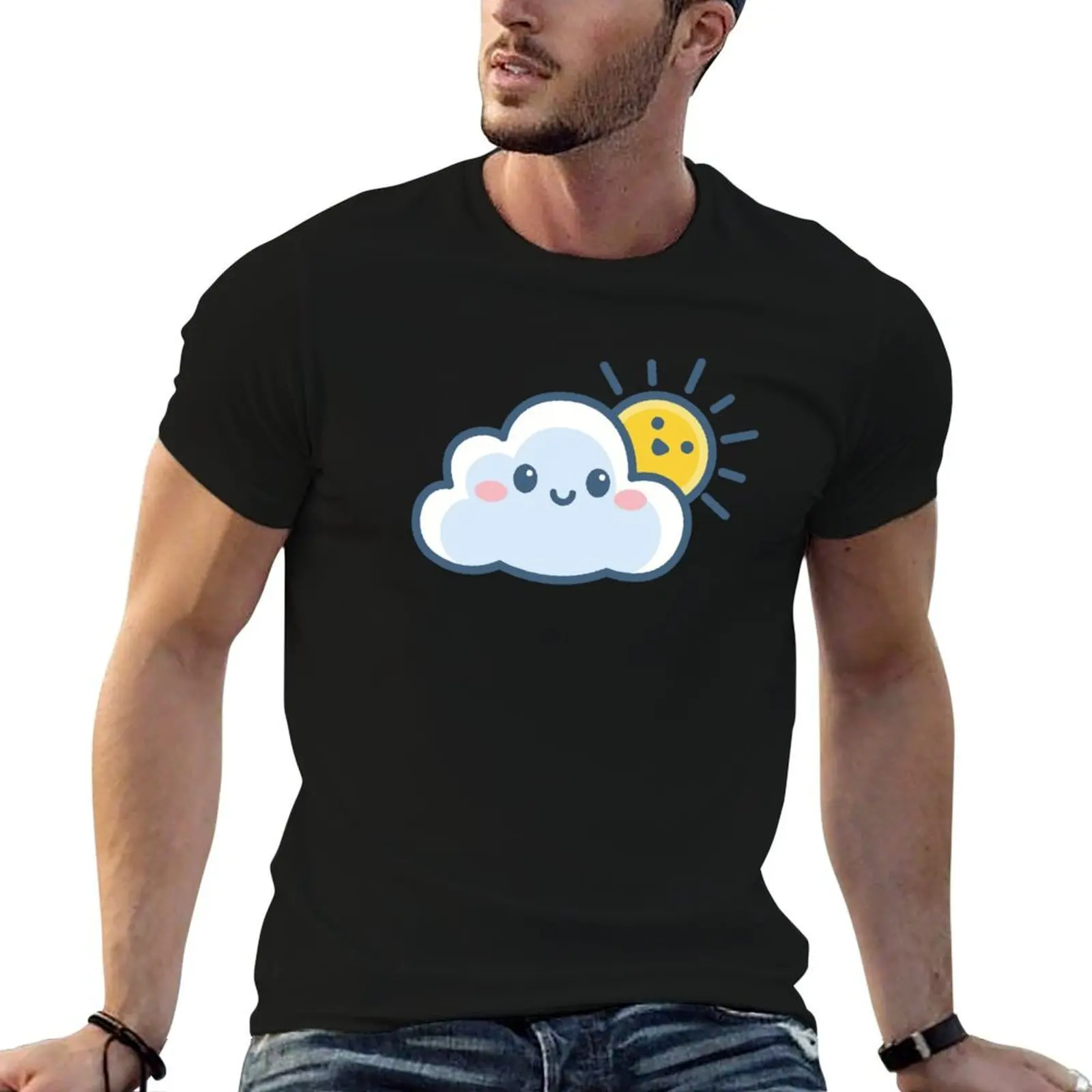 

Sunny cloud T-Shirt t shirt men 100% cotton luxury brand t shirts cotton 100% man t shirts graphic T-shirt