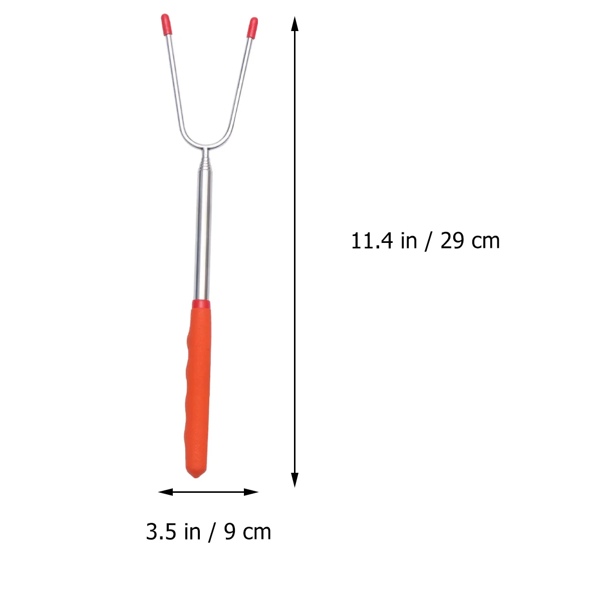 

3Pcs Stainless Steel Roasting Forks Telescoping Extendable Barbecue Sticks for Camping Outdoor Bbq Sausage Skewers Hot Dog