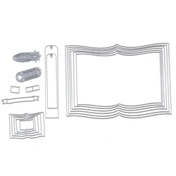 Metal 1 Set Book Cutting Dies,One Book Bookmark Label Die Cuts Embossing Stencils Template Mould for Card Scrapbooking and DIY