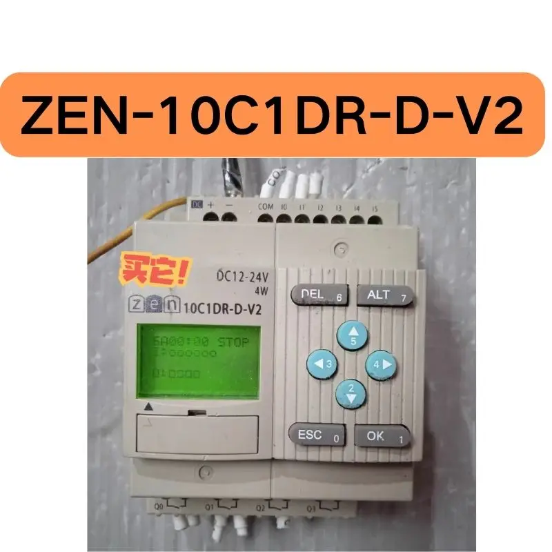 The second-hand ZEN-10C1DR-D-V2 PLC controller tested OK and its function is intact