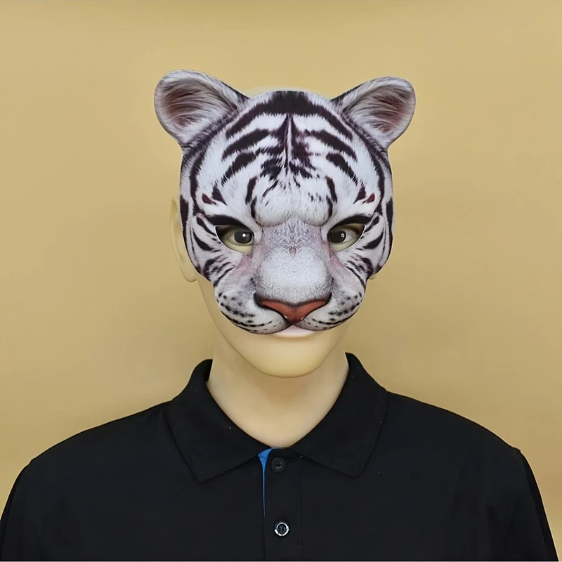 1 Stück, realistisch bedruckte Tierkostümmaske, Party-Maskerade-Tiermaske, Halloween-Kostüm-Requisiten – Detail 9