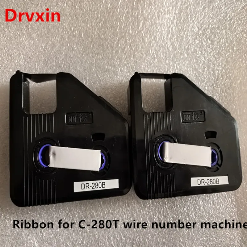 

Ink ribbon cassette DR-280B Black For Cable I.D Printer Electronic Lettering Machine wire marker tube marking C-280T 10 Pcs/Lot