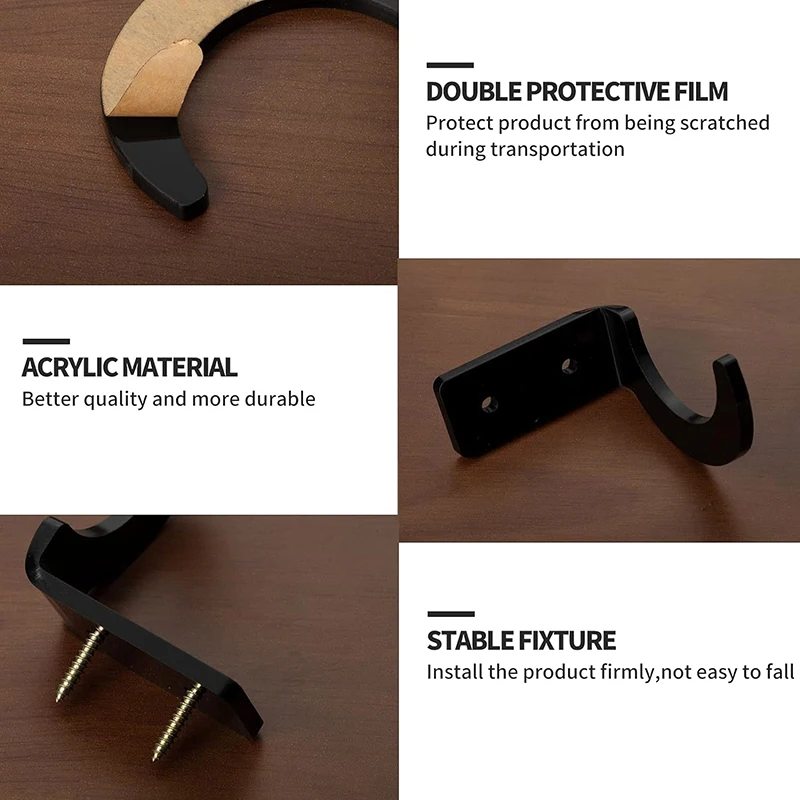 2 pièces/ensemble épées en acrylique support d'affichage mural support de sabre Laser épées noires transparentes support mural support pour jouet