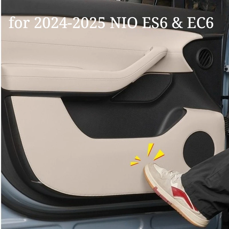 

Door Anti-Kick Pad for 2024-2025 NIO ES6 & EC6 – Leather Door Panel Protector Sticker, Interior Decoration