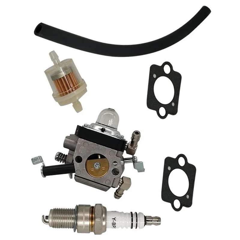 Carburetor Kit For Wacker BS50-2 BS50-2i Lawn Mower Engine Replacement Parts Oil Hose Gasket Spark Plug Oil Filter Carburetors