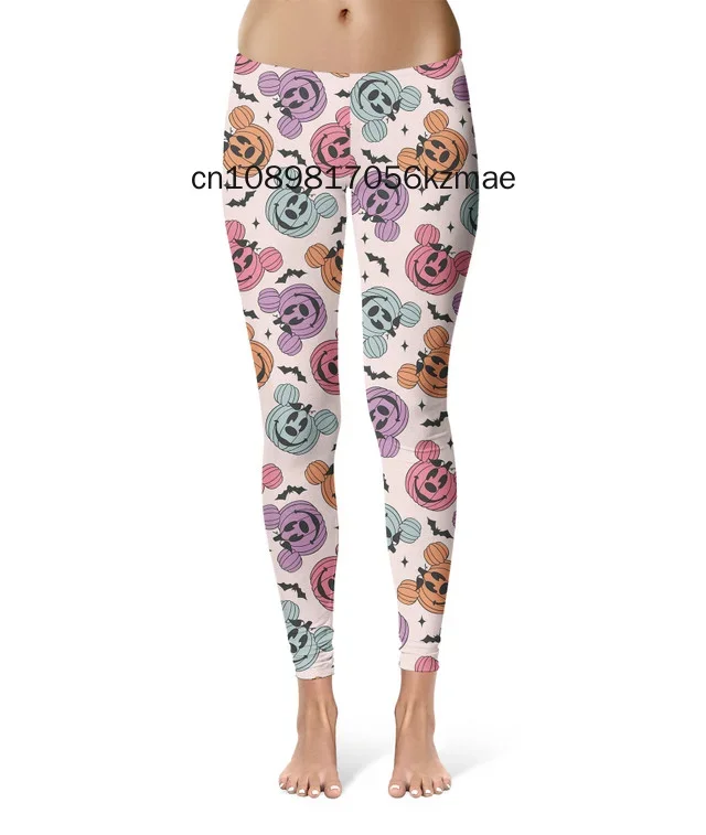 New Sexy Mickey Mouse Halloween Prints Girls Elastic Fitness Gym Sport Workout Leggings Women Yoga Pants Dropshipping