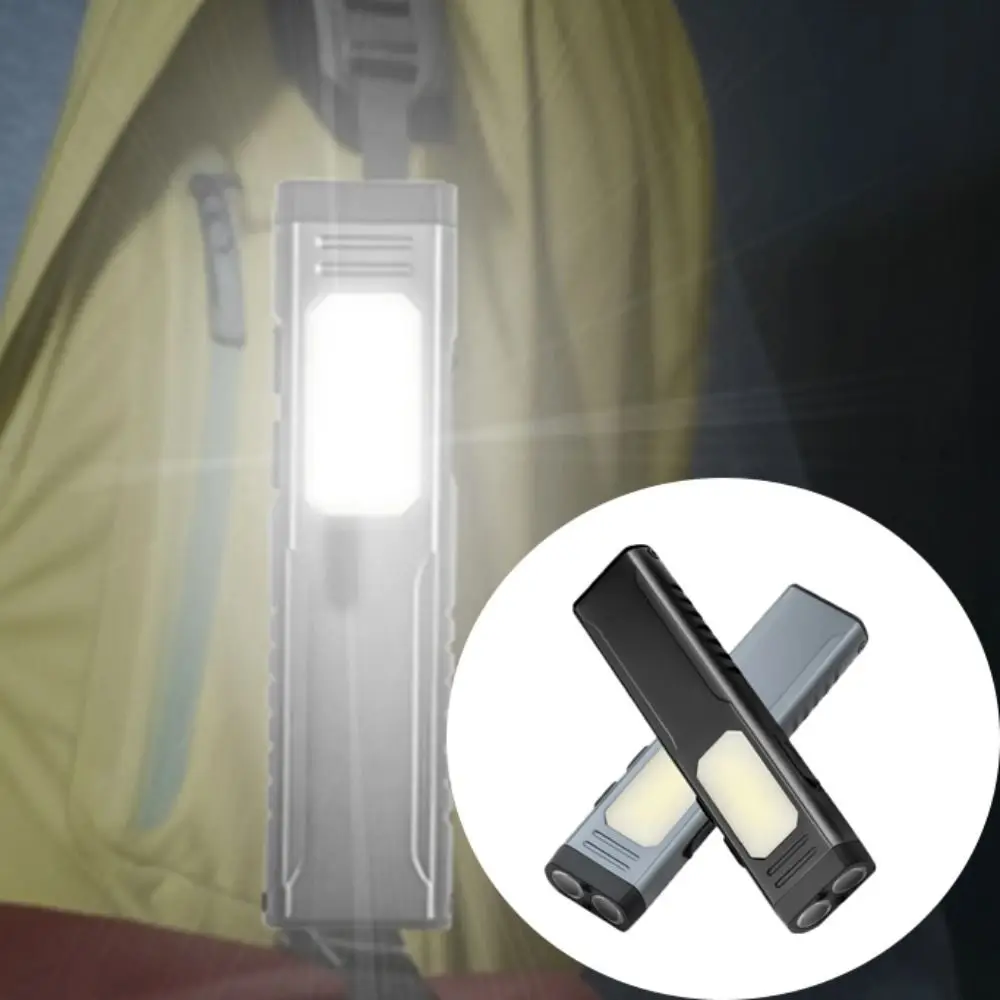

Двойной фонарь XTE с USB-зарядкой, звуковым сигналом, магнитным креплением, перезаряжаемый EDC-фонарь