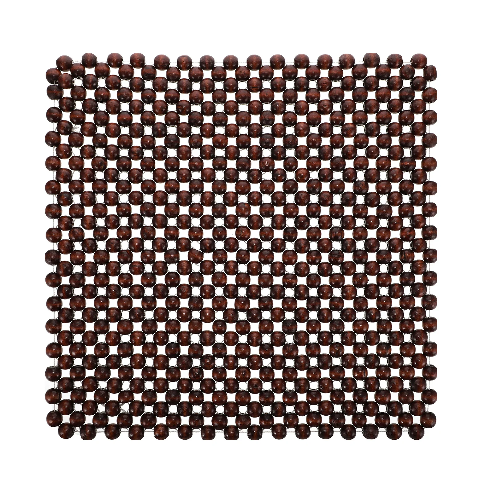 

1Pcs Wood Beads Car Seat Cushion Breathable Summer Cooling Comfortable Cushion Square Natural Wood Seat Pad for Driving Fatigue