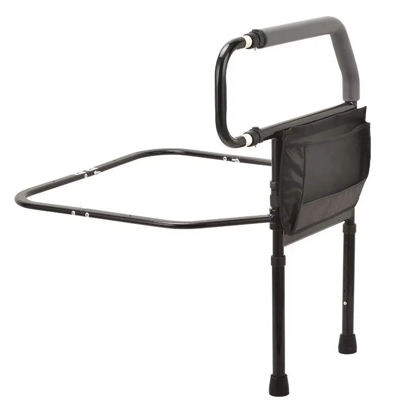 Adjustable Bed Rails for Elderly Safety with Light - usage example