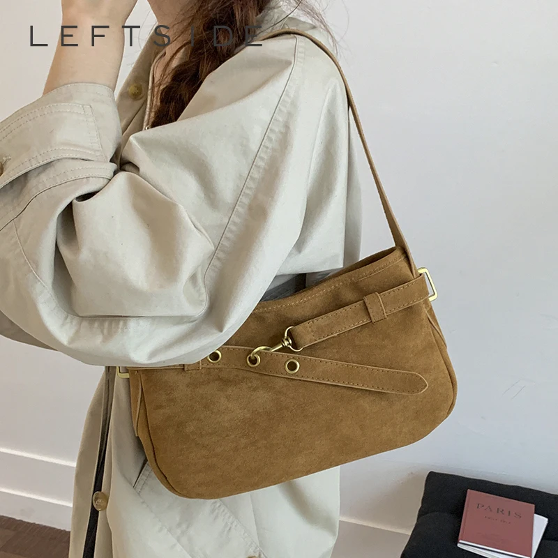 

Левая сторона, маленькие сумки на плечо из искусственной кожи в стиле ретро для женщин, сумка через плечо, зимние роскошные дизайнерские кошельки и сумки 2025 года