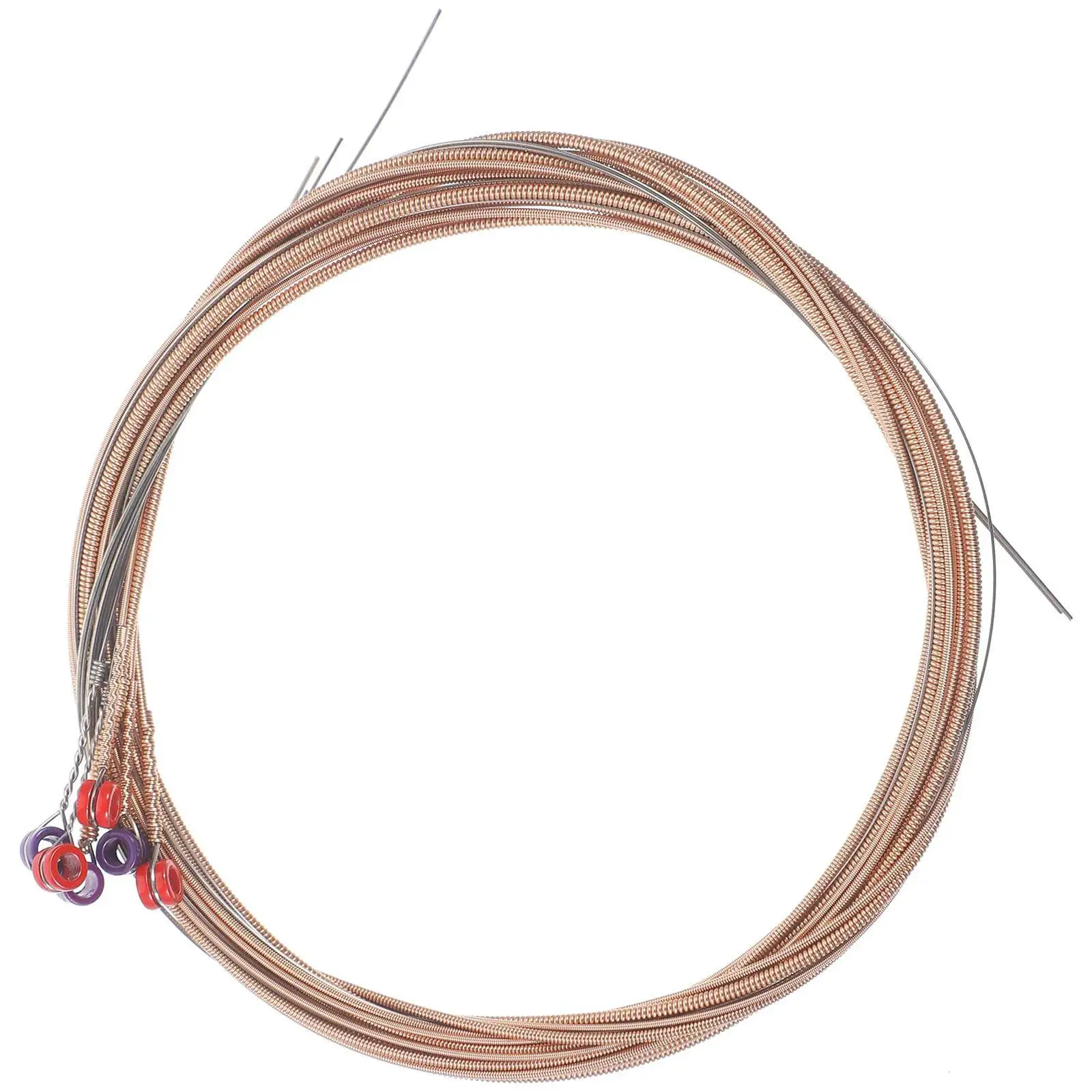 

6Pcs Professional Durable Guitar Strings Metal Replacement Acoustic Folk Guitar Accessories Clear Sound Performance