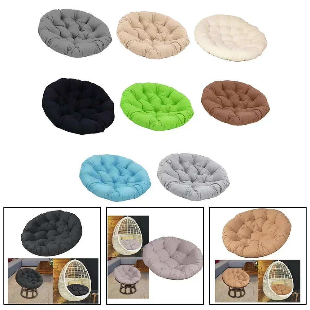 1pc Chair Rocking Chair Hanging Basket Chair Papaya Chair Round Cushion 60x60 Cm Home Textile Accessories