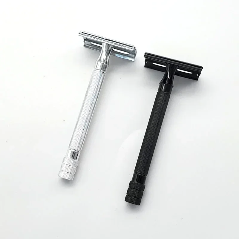 Double Edge Classic Mens Shaving Mild Hair Removal Shaver It With Small Brush Adjustable Safety Razor Face Razor