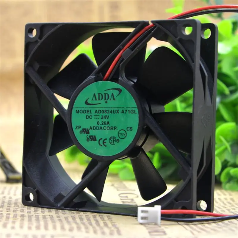 

New For ADDA AD0824UX-A71GL 8025 DC24V 0.26A Cooling Fan