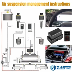 Top Class Air Suspension Electronic Control System With Memory Support handle And Mobile App Control 6 languages