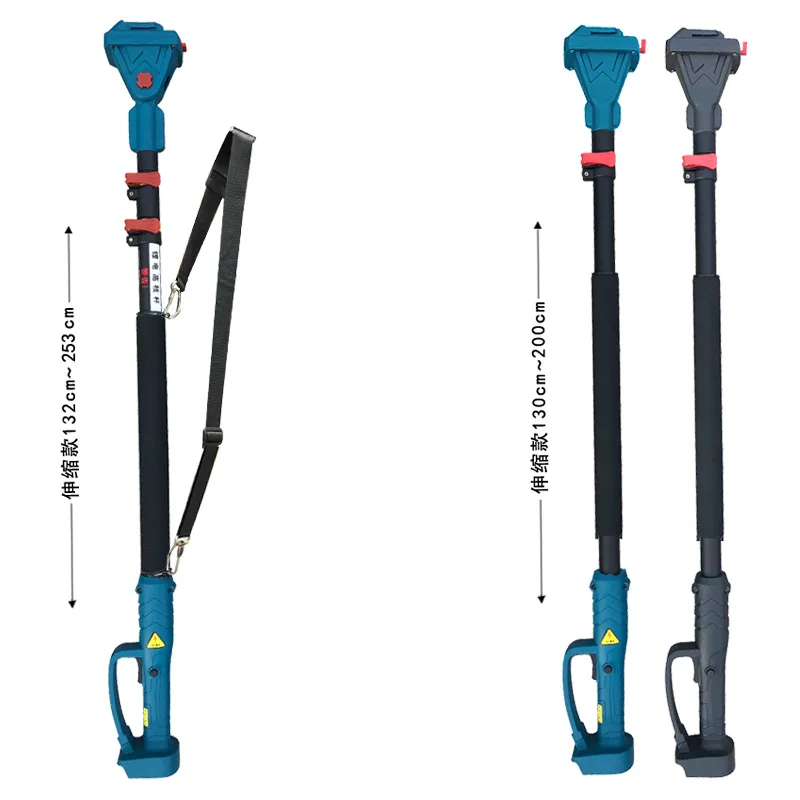 Telescopic Extension Pole. Electric Saws And Electric Pruners Must Have A 3-Pin Plug At The Bottom To Be Connected And Used.