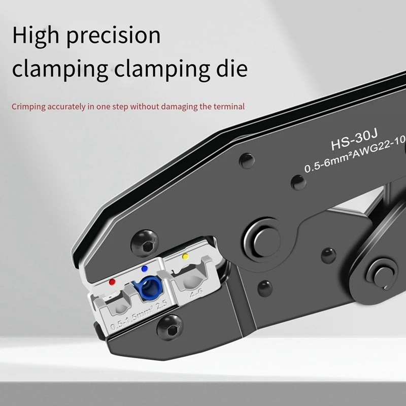 Alicates de prensado multifunción HS-30J, juego de alicates de prensado, alicates de Terminal de resorte aislados con prensa en frío