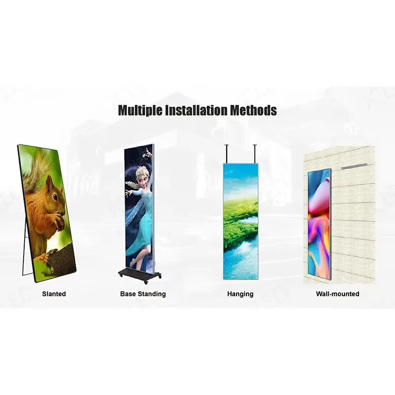 20mm Ultra Thin Mirror LED Advertising Panel 5000nits Super High Brightness Glossy Screen for Bar Indoor High-end Poster Adverti view 3