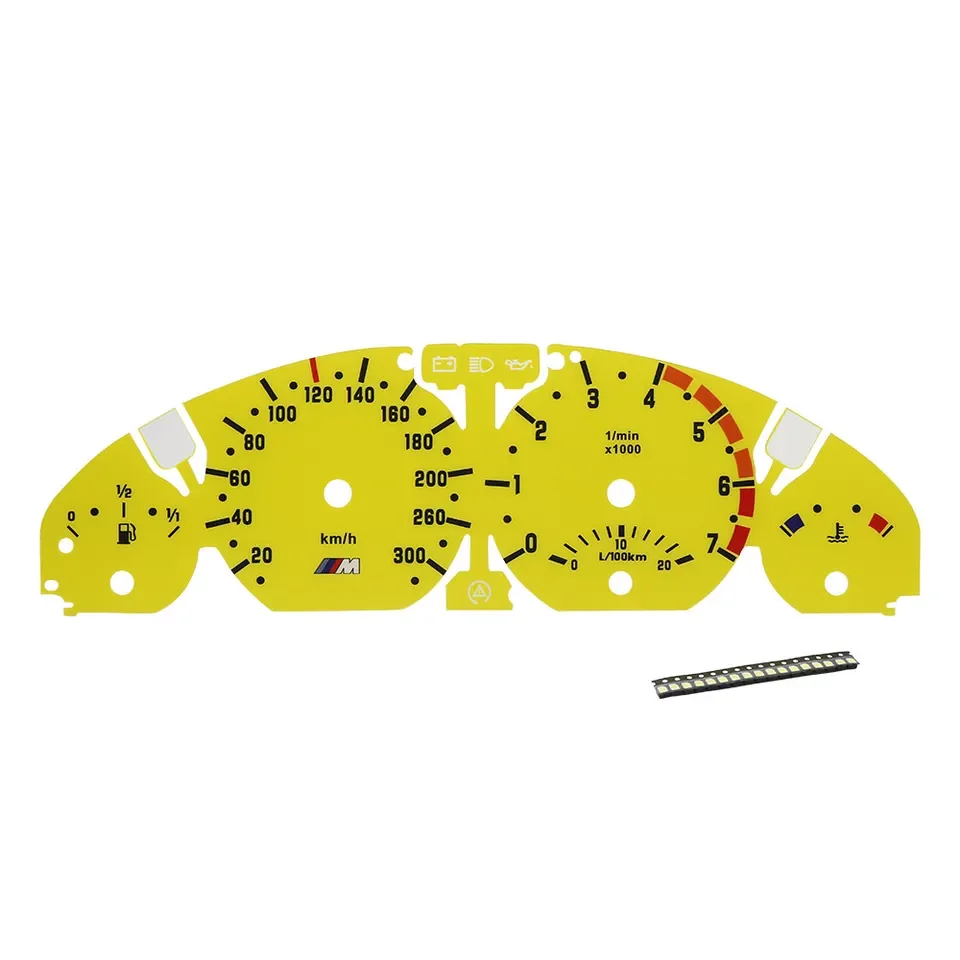 

Gauge Face for BMW E46 323Ci 325Ci 328Ci 330Ci 3M Instrument 300KM/H Yellow