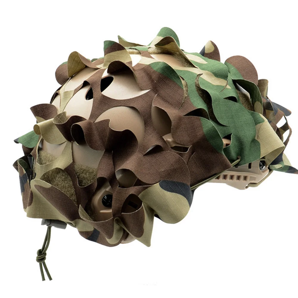 Vulpo Tactical Fast Helm Cover 3D Camouflage Helm Doek Cover Voor Fast Helm Jacht Airsoft Helm Accessoires