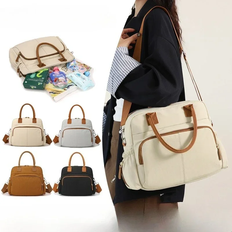 

Large Capacity Organizer For Baby Diapersr Stroller Hanging Bags Maternity Women Fashion Tote Lightweight Gifts Mommy Diaper Bag