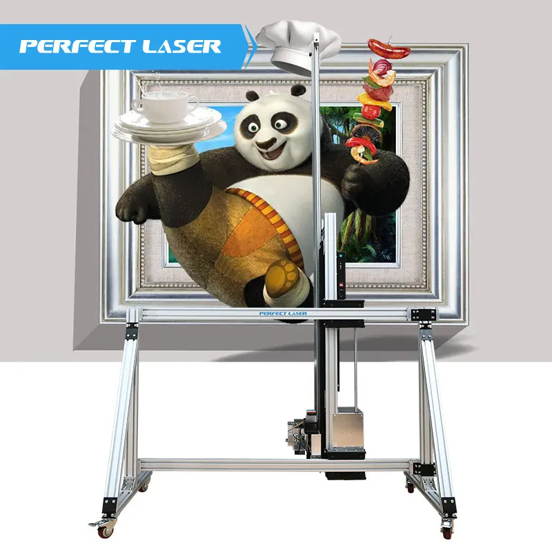 Vertical Laser Wall Printing Machine 3D Industrial Wall Printer For  Paper Glass Wood Ceramic Metal Senor Piezoelectric Nozzle