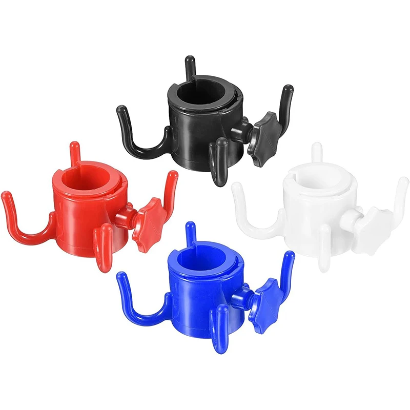 Beach Umbrella Hanging Hook 4-prongs Plastic Umbrella Hook For Hanging Towels Hats Clothes Camera Sunglasses Bags