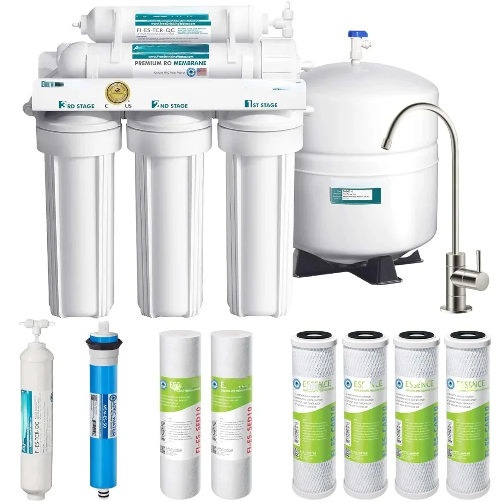 Systems ROES-50 Essence Series Top Tier 5-Stage WQA Certified Ultra Safe Reverse Osmosis Drinking Water Filter System