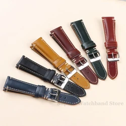 Soft Vintage Leather Watch Band Quick Release Genuine Watch Strap 20mm 22mm 24mm for Women Men Strap Watch Accessories